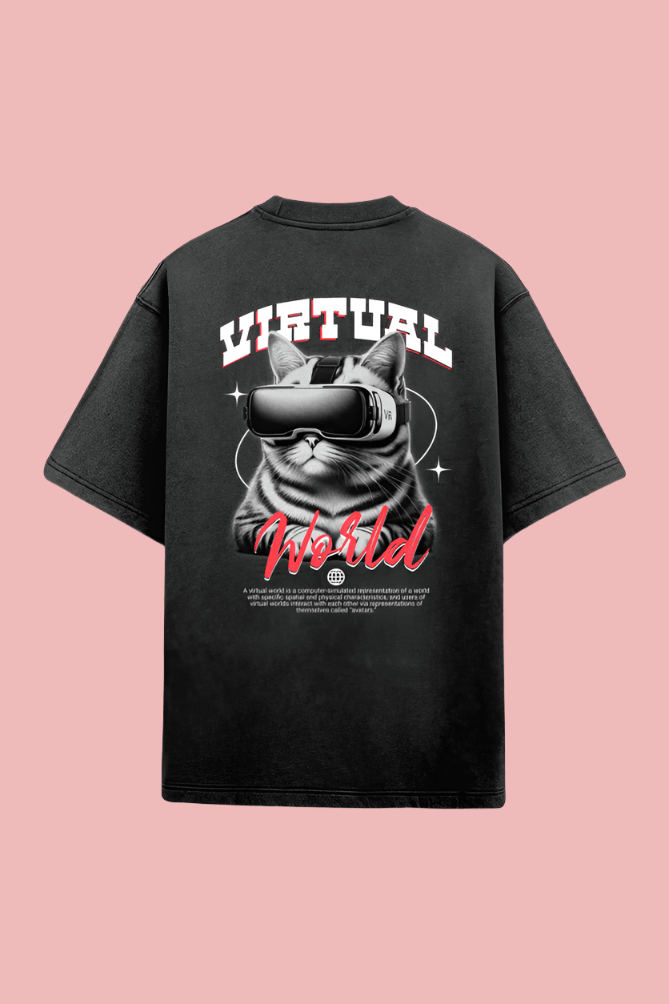 Virtual World - Acid Wash Tee